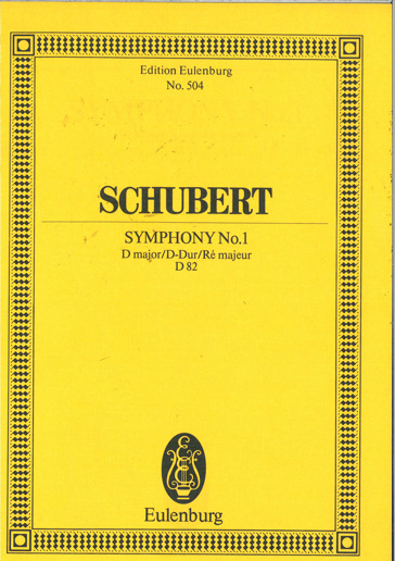 Studienpartitur Sinfonie 1 D-DUR D 82 - Antiquariat