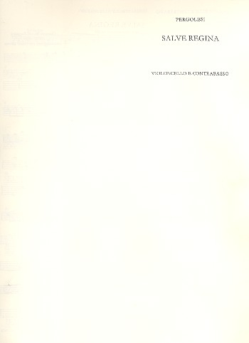 Salve Regina per contralto e archi