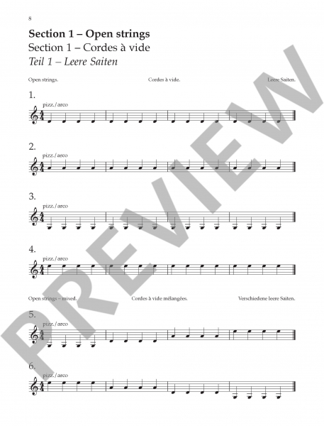 Etüden für Violine Violin Sight Reading 1