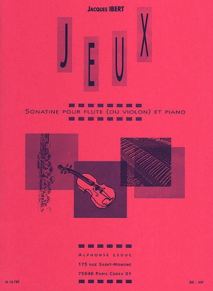 Jeux Sonatine pour flûte (violon) et piano