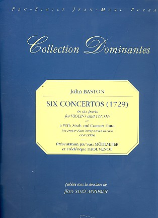 6 Concertos in 6 Parts for violns and flutes