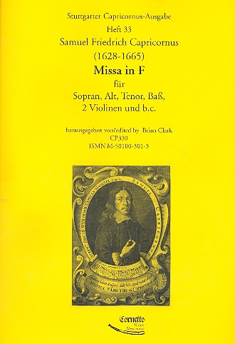Missa in F für 4 Stimmen (gem Chor), 2 Violinen und Bc