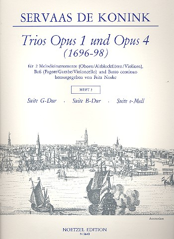 Trios aus op.1 und op.4 Band 2 für 2 Melodieinstrumente, Baß und Bc