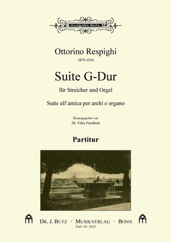 Suite G-Dur für Streichorchester und Orgel