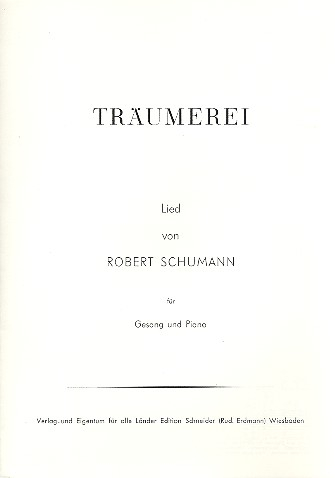 Träumerei op.15,7 für Gesang und Klavier