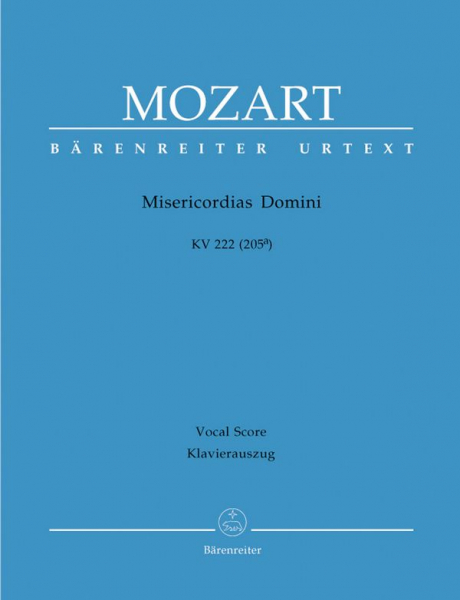 Misericordias Domini KV222 (205a) für gem Chor, Streicher und Bc