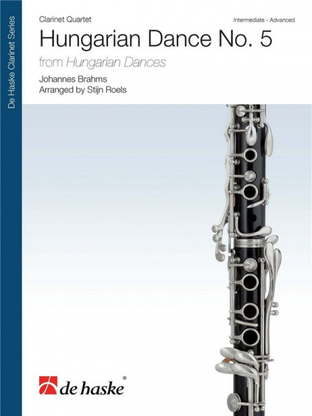 Hungarian Dance No. 5 from Hungarian Dances for 4 clarinets
