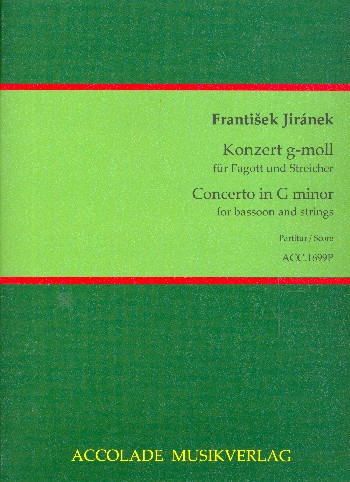 Konzert g-Moll für Fagott und Streicher