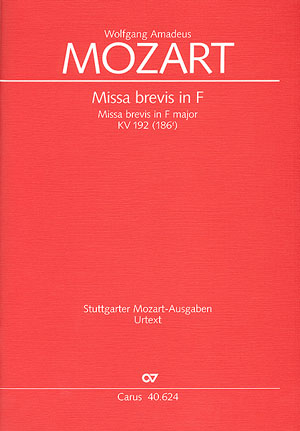 Missa brevis F-Dur KV192 für Soli (SATB), Chor, 2 Violinen