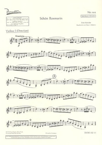 Schön Rosmarin für Salonorchester