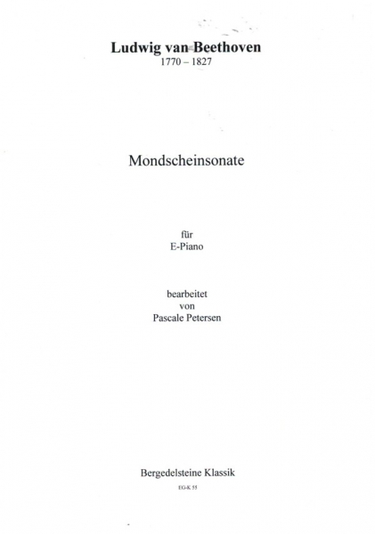 Mondscheinsonate-Kanon für Keyboard