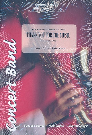 Thank You for the Music: für Blasorchester Partitur und Stimmen