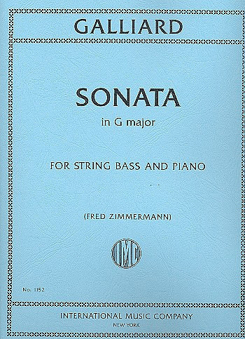 Sonata F major for string bass and piano