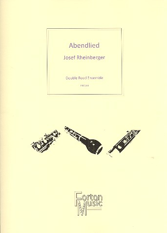Abendlied op.69,3 for double reed ensemble (6 players)