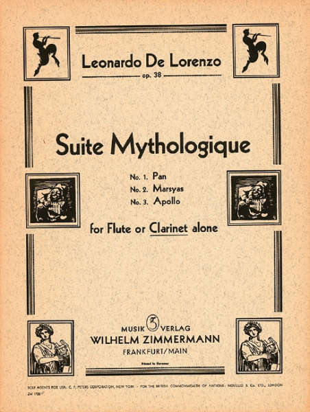 Suite mythologique op.38 for flute (clarinet) solo