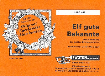 Mosch Welterfolge Band 6 - 11 gute Bekannte: für Blasorchester