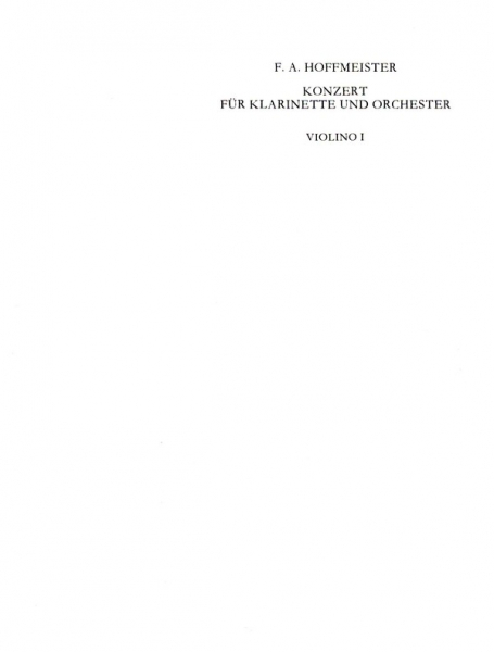 Concerto B-Dur für Klarinette und Orchester