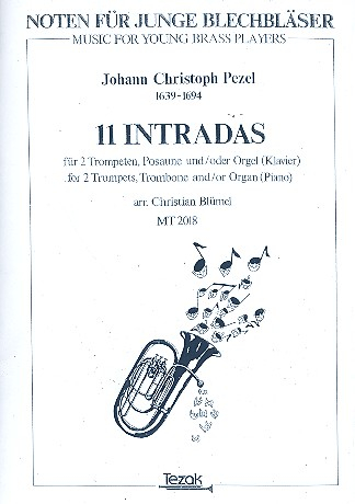 11 Intradas for 2 trumpets and organ