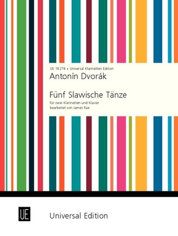 5 slawische Tänze aus op.46 für 2 Klarinetten und Klavier