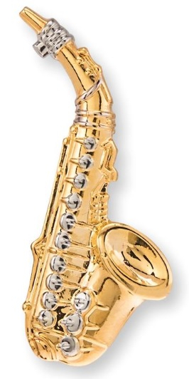 Anstecker mit Motiv Art of Music Saxophon groß A5