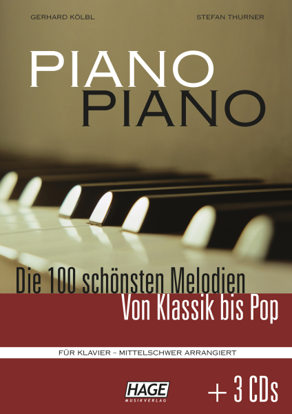 Sammelband Piano Piano 1 - Die 100 schönsten Melodien von Klassik bis Pop