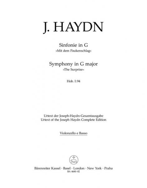 Sinfonie G-Dur Nr.94 Hob.I:94 für Orchester