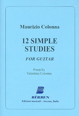 12 simple Studies for guitar