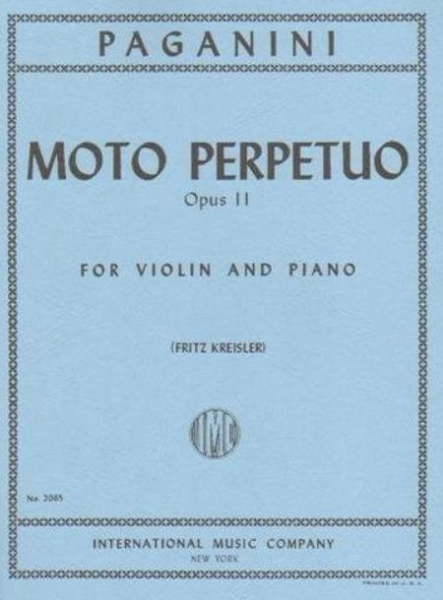 Moto perpetuo op.11 for violin and piano