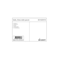 Dona nobis pacem für gemischten Chor (SATB) und Streichorchester oder Orgel