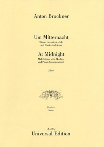 Um Mitternacht (1. Fassung) für Alt, Männerchor und Klavier