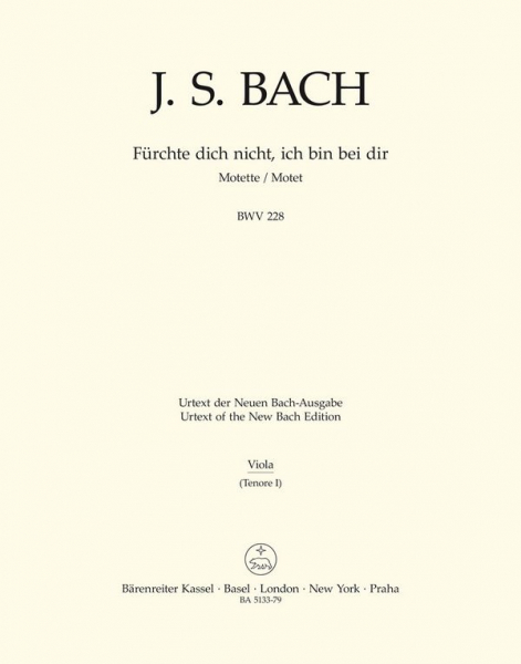 Fürchte dich nicht BWV228 Motette für Doppelchor a cappella