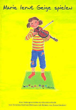 Marie lernt Geige spielen