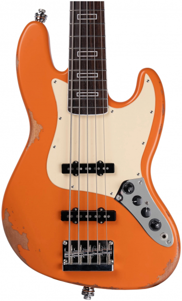 E-Bass Henry's Lizard DB-05 Dragon - Orange Relic