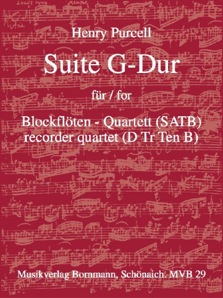 Suite G-Dur für 4 Blockflöten (SATB)