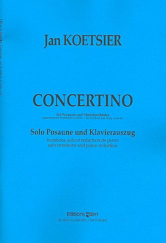 Concertino op.91 für Posaune und Streichorchester für Posaune und Klavier