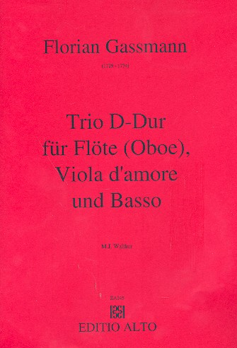Trio D-Dur für Flöte (Oboe), Viola d&#039;amore und Bc
