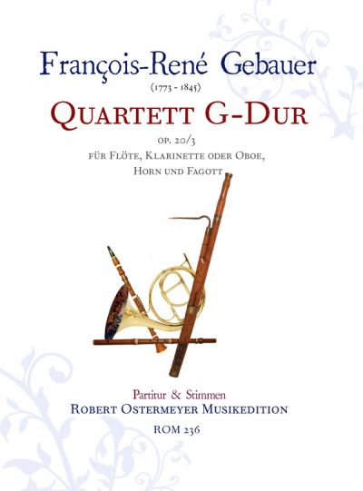 Quartett G-Dur op.20,3 für Flöte, Klarinette (Oboe), Horn und Fagott