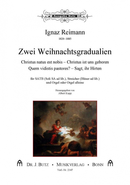 2 Weihnachtsgradualien für gem Chor, Streicher und Orgel (Orgel solo ad lib.)