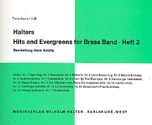 Halters Hits and Evergreens Band 2: für Blasorchester