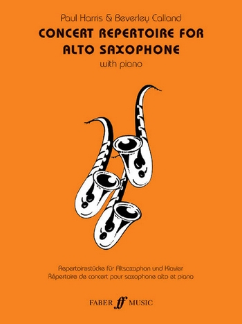 Concert Repertoire for alto saxophone and piano