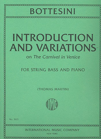 Introductions and Variations on the Carnival in Venice for string bass and piano