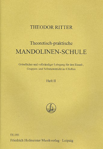 Theoretische-praktische Mandolinenschule Band 2