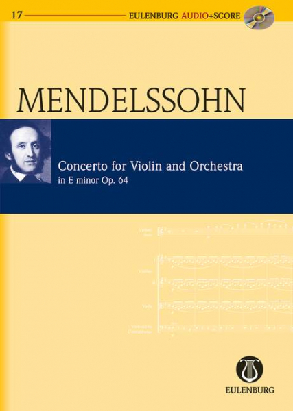 Konzert e-Moll op.64 (+CD) für Violine und Orchester