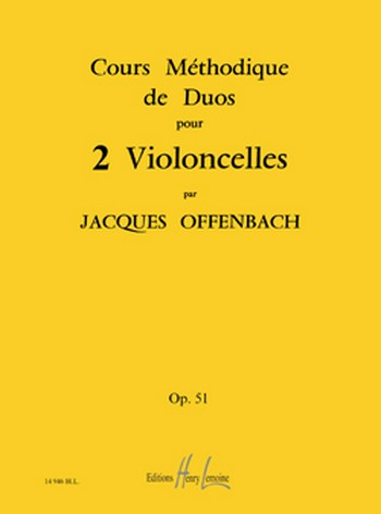Cours méthodique de duos - op.51 pour 2 violoncelles