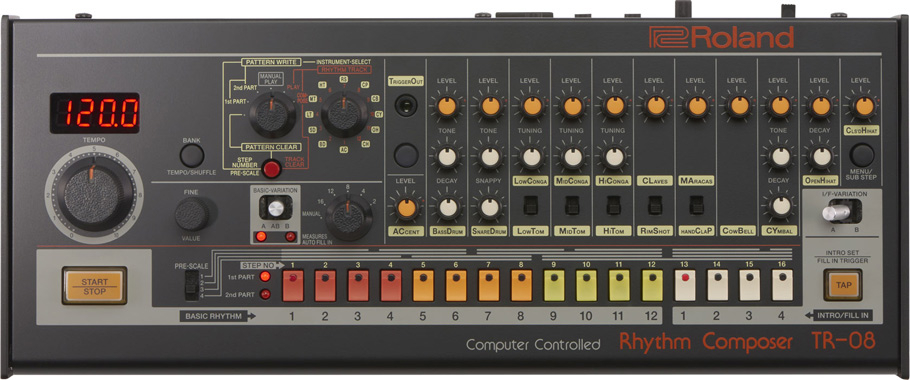 Roland TR-08 Rhythm Composer Drum Machine - Ultra-kompakte Neuinterpretation der legendären TR-808 Drum Machine - Bild 3