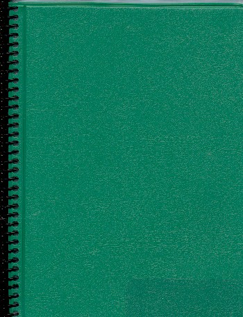 Marschmappe hoch grün 30 Taschen 12,4 x 17,8 cm