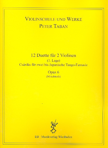 Schule op.6 - 12 Duette für 2 Violinen