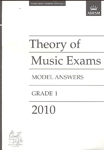 Theory of Music Exams 2010 Grade 1 model answers