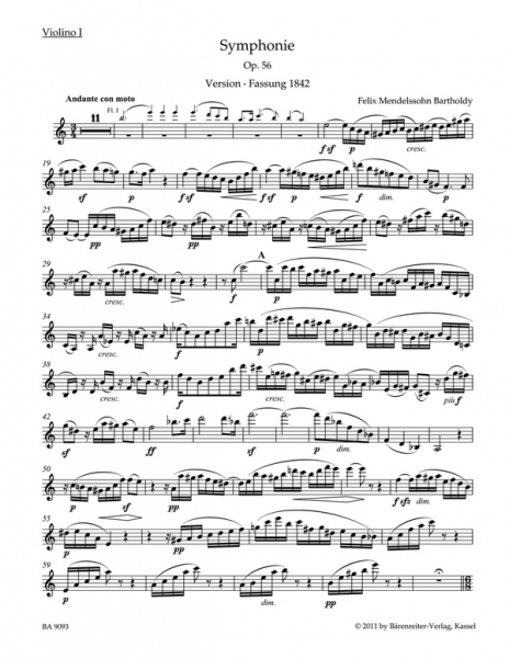Sinfonie a-Moll Nr.3 op.56 für Orchester