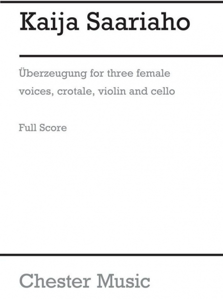 Überzeugung for 3 female voices (SSA), crotales, violin and cello